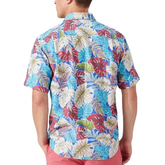 Tommy Bahama Men's Coconut Point Fronds Mosaic IslandZone Camp Shirt, Large, NWT - Picture 3 of 8